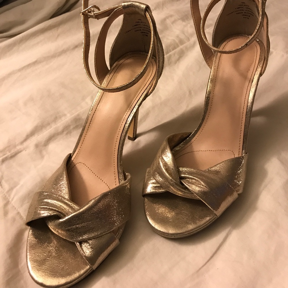 Champagne Strappy Heels